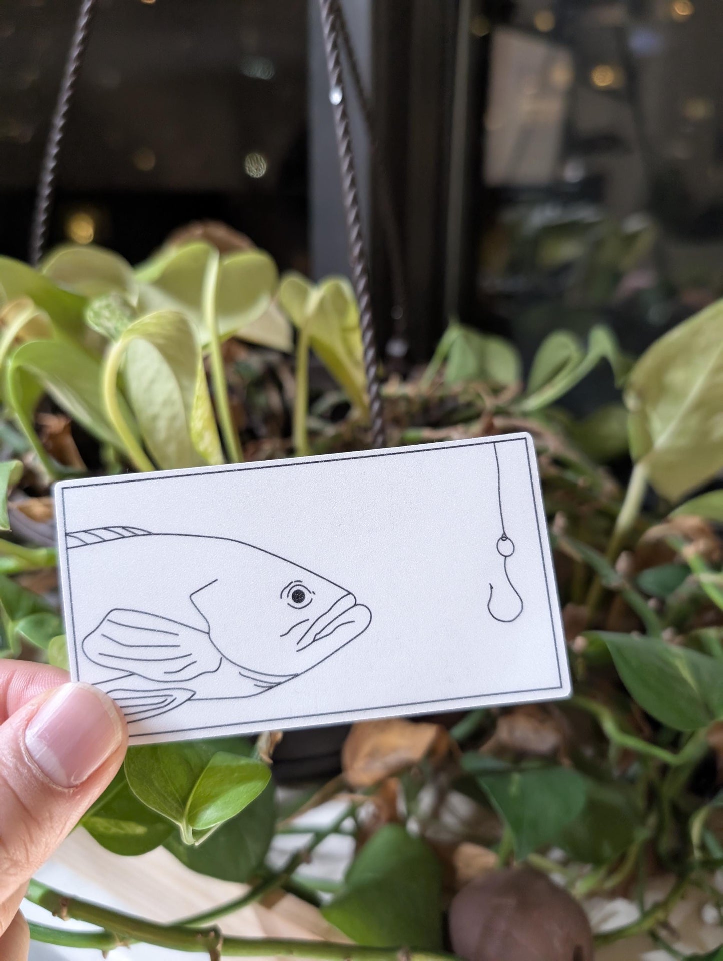 Fish Hook Art - Sticker