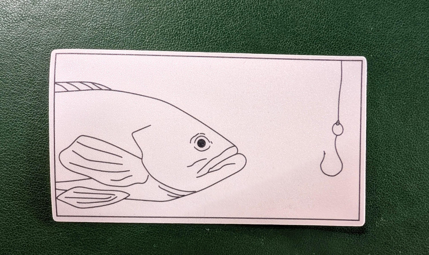Fish Hook Art - Sticker