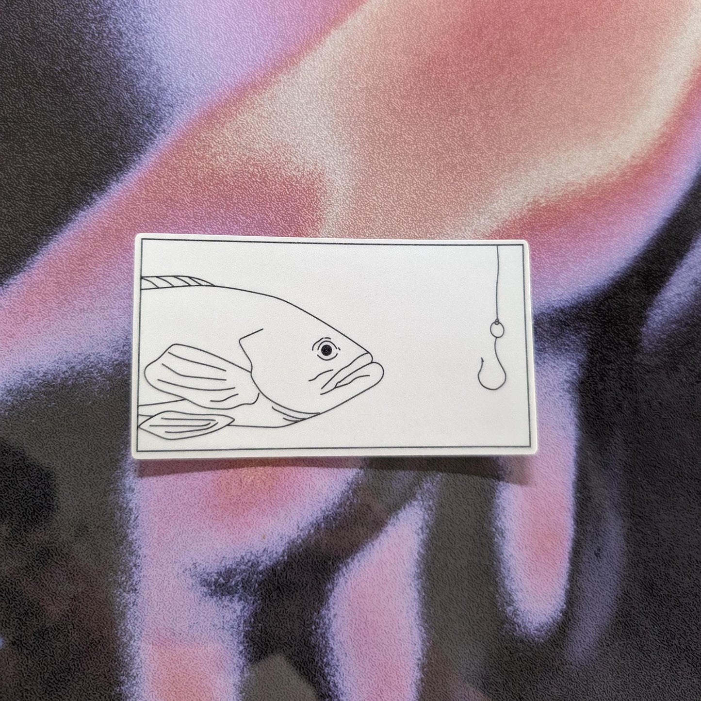 Fish Hook Art - Sticker