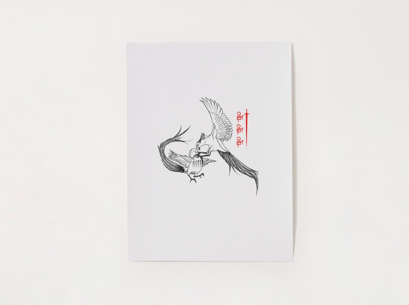 Two Birds - Art Print